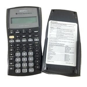 Texas Instruments‎ TI BA 2 II PLUS Business Analyst Calculator with Cover Works